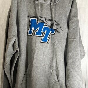 Gray MTSU Men's Hoodie
